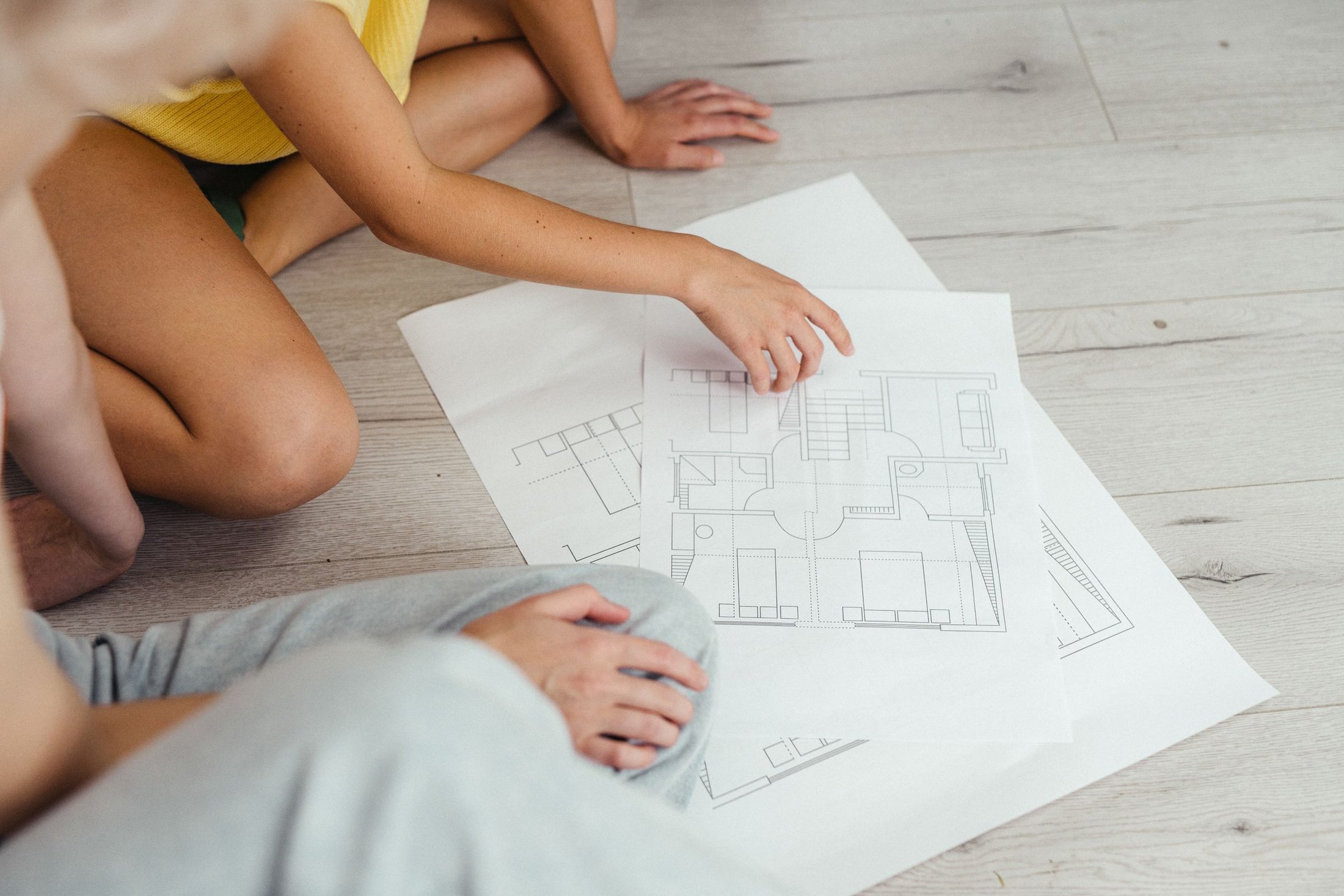 Residential architectural planning and project material details